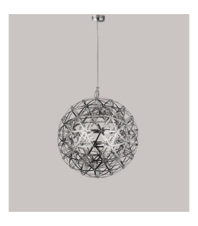 Galaxy Chrome LED Metal Ball Pendant 400mm 3000K_Off