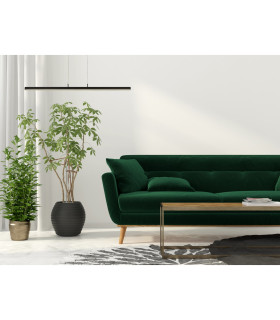 Tribeca 1 Light LED Pendant Temperature Colour Changing Matt Black 2700/3000/4000K_Room