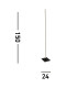 Tribeca 1 Light LED Floor Lamp Temperature Colour Changing Matt Black 2700/3000/4000K_Line