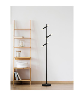 Wands 3 Light LED Floor Lamp Black 2700K_Room