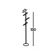 Wands 3 Light LED Floor Lamp Black 2700K_Line