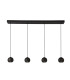 Eindhoven 4 Light Matt Black Bar Pendant_Main