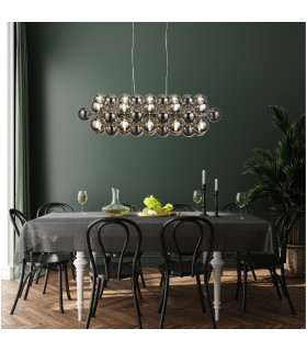Berry 25 Light Smoked Glass Pendant_Room