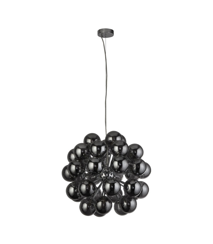 Berry 27 Light Pendant Chrome Smoked Glass_Off