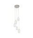 Cyclone 5 Light Drop Pendant Clear Glass 3000K_Main