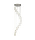Cyclone 12 Light Drop Pendant Clear Glass 3000K_Main