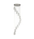 Cyclone 12 Light Drop Pendant Clear Glass 3000K_Off