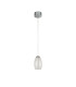 Cyclone 1 Light Pendant Clear Glass 3000K_Off
