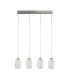 Cyclone 4 Light Bar Pendant Clear Glass 3000K_Off