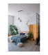 Cyclone 5 Light Drop Pendant Smoked Glass 3000K_Room