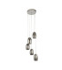 Cyclone 5 Light Drop Pendant Smoked Glass 3000K_Off