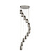 Cyclone 12 Light Drop Pendant Smoked Glass 3000K_Off