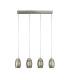 Cyclone 4 Light Bar Pendant Smoked Glass 3000K_Main