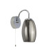 Cyclone 1 Light Wall Light Smoked Glass 3000K_Off