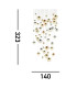 Planets 55 Light Pendant Copper Chrome Satin Brass Balls & Crystal Sand 4000K_Line