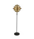 Hive Black/Gold Leaf 5 Light LED Floor Lamp 2700K_Main
