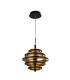 Hive Black/Gold Leaf 5 Light LED Pendant 2700K_Off