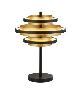 Hive Black/Gold Leaf 3 Light LED Table Lamp 2700K_Main