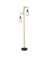 Woody 2 Light Floor Lamp Black And Ash Wood_Main