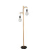 Woody 2 Light Floor Lamp Black And Ash Wood_Off