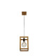 Square Woven Bamboo Wood 1 Light Pendant_Main