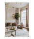 Square Woven Bamboo Wood 1 Light Pendant_Room