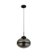 Meringue 1 Light Smoked Pendant Black Band Detail_Off