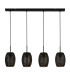 Laser 4 Light Bar Pendant Black And Gold_Off