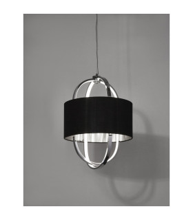 Madrid LED Pendant Black Shade 3000K_Room