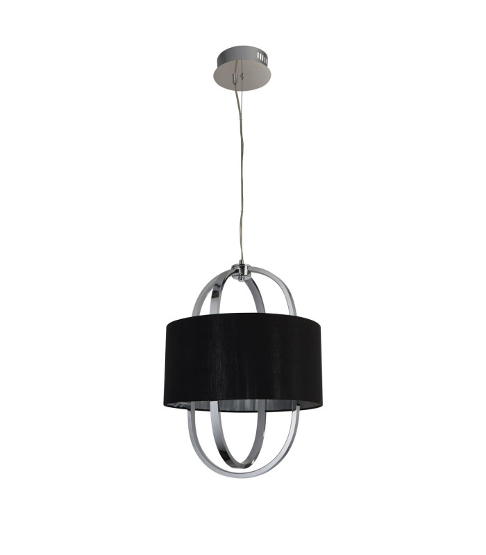 Madrid LED Pendant Black Shade 3000K_Off