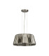 Tiara 5 Light Pendant Chrome Smoke Glass_Off