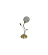 Bellis Table Lamp Antique Brass Clear Glass Deco Shade_Off