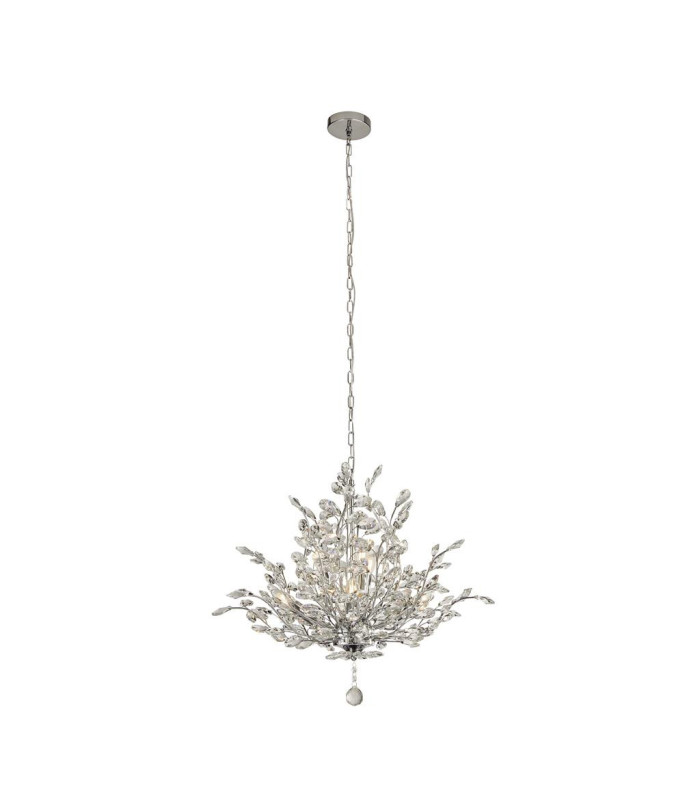 Bouquet 7 Light Chrome Pendant Crystal Glass_Main