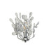 Bouquet 1 Light Chrome Wall Light Crystal Glass_Off
