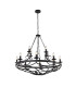 Cartwheel 12 Light Pendant Chain Black_Main