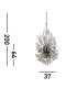 Peacock 14 Light Pendant Crystal_Line