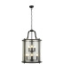 Lantern Grande  8 Light Black Clear Glass_Main