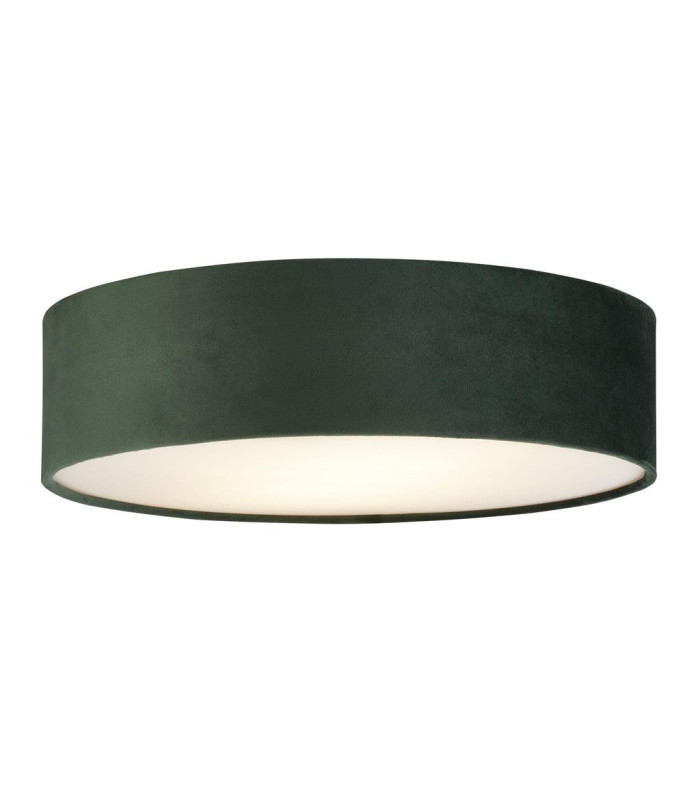 Drum Pleat 2 Light Velvet Flush Green Shade_Main
