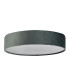Drum Pleat 3 Light Velvet Flush Grey Shade_Off