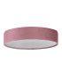 Drum Pleat 3 Light Velvet Flush Pink Shade_Off
