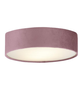 Drum Pleat 2 Light Velvet Flush Pink Shade_Main