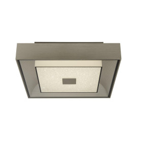 Rhea LED Square Flush Light Silver Crystal Sand 3000K_Main