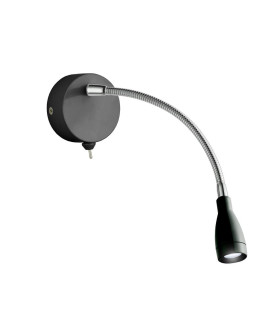 Flexi Wall LED Adjustable Wall Light LED Reading Light Black_Main