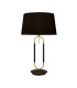 Jazz 1 Light Table Lamp Satin Brass And Black Black Velvet Shade Pull Switch_Main