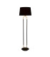 Jazz 1 Light Floor Lamp Satin Brass And Black Black Velvet Shade Pull Switch_Main