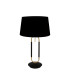 Jazz 1 Light Table Lamp Satin Brass And Black Black Velvet Shade Pull Switch_Off