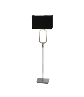 Aura Chrome Floor Lamp 1 X E27 Holder And LED Crystal Glass_Off