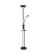 LED Mother And Child Floor Lamp Usb And Wireless Charging Matt Black 3000K_Main