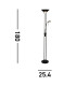 LED Mother & Child Floor Lamp Matt Black 3000K_Line