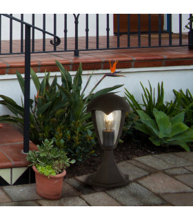 Bluebell Outdoor 1 Light Pedestal Die Cast IP44_Room